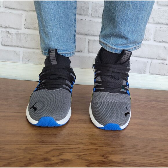 ✨Puma 5Y Big Kid Youth Shoes Running Sneakers Gray/Black 399051-03 - Picture 5 of 11